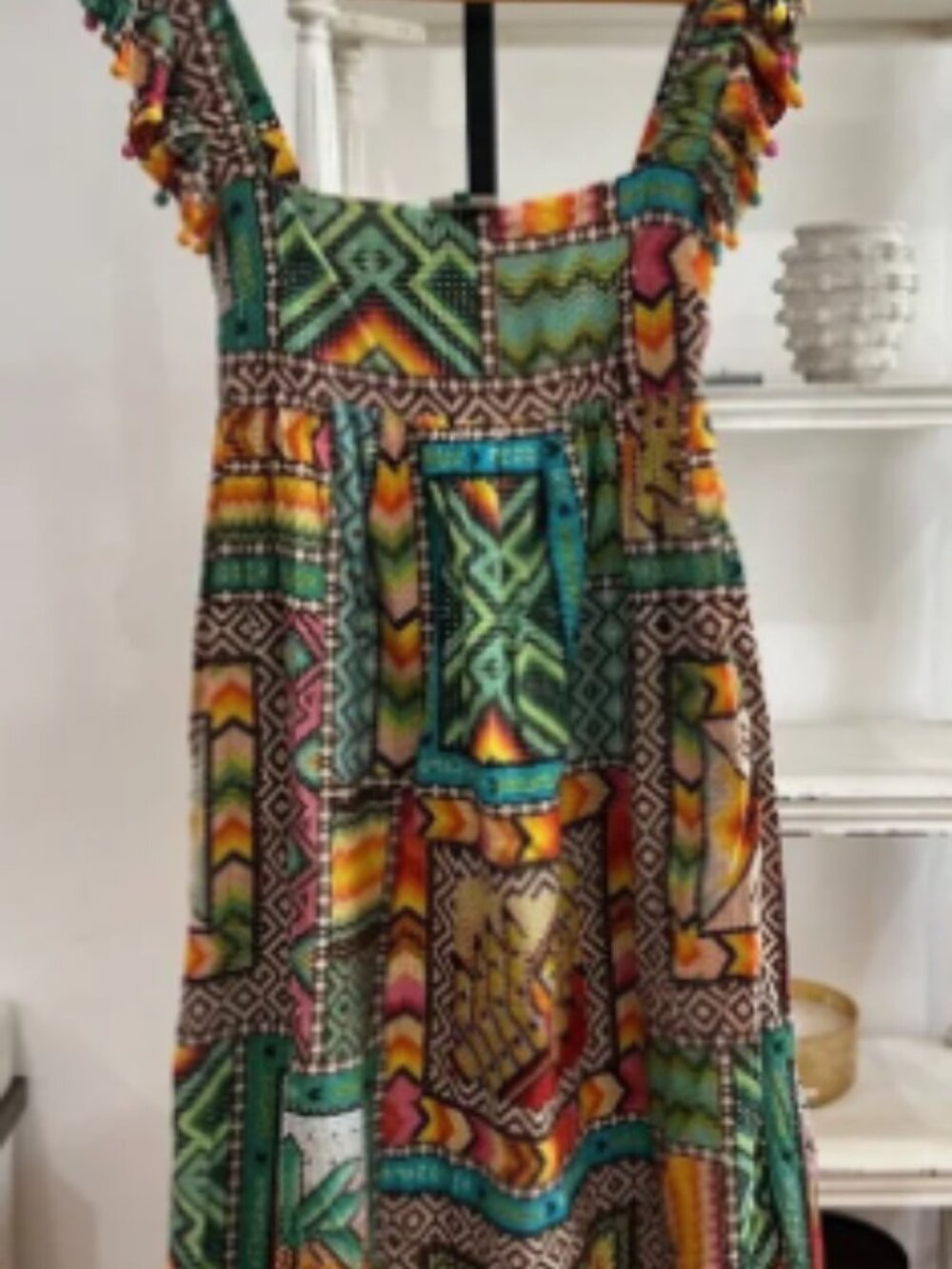 Farm Rio Banana Scarves Bohemian Sundress Sz Large MSRP $235 - Picture 6 of 10